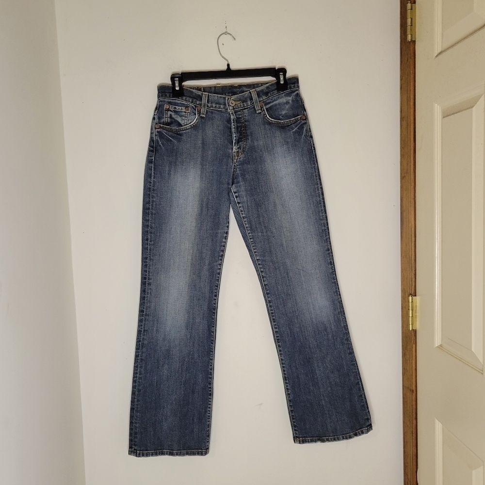 VINTAGE - Lucky Band Women's Button Fly Easy Rider Flare Jeans - Size (27)